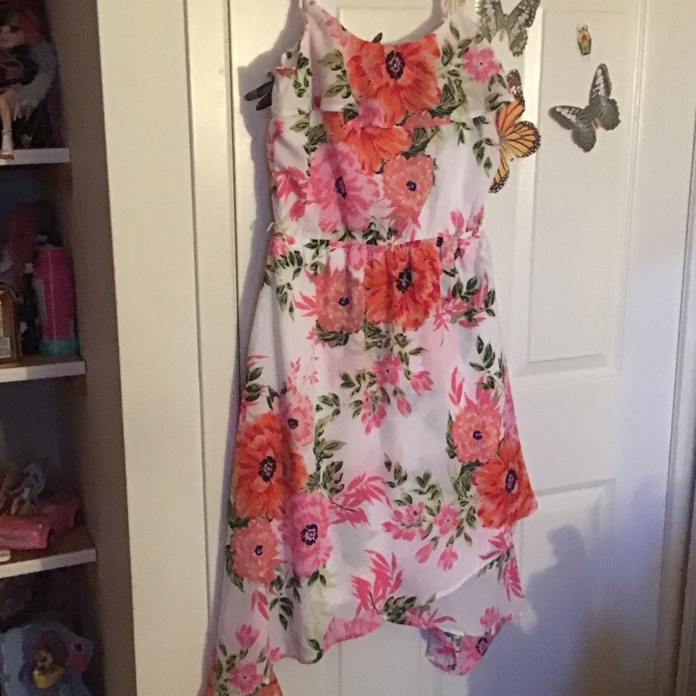 Place Floral Pink and Orange dress